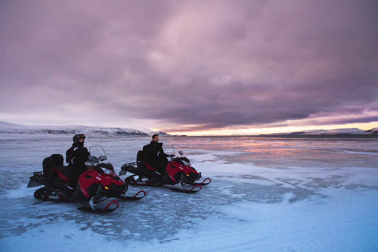 Snowmobile on the Iron Range State Trail